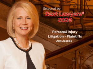 Award showing Ann Jacobs as Best Lawyers 2026